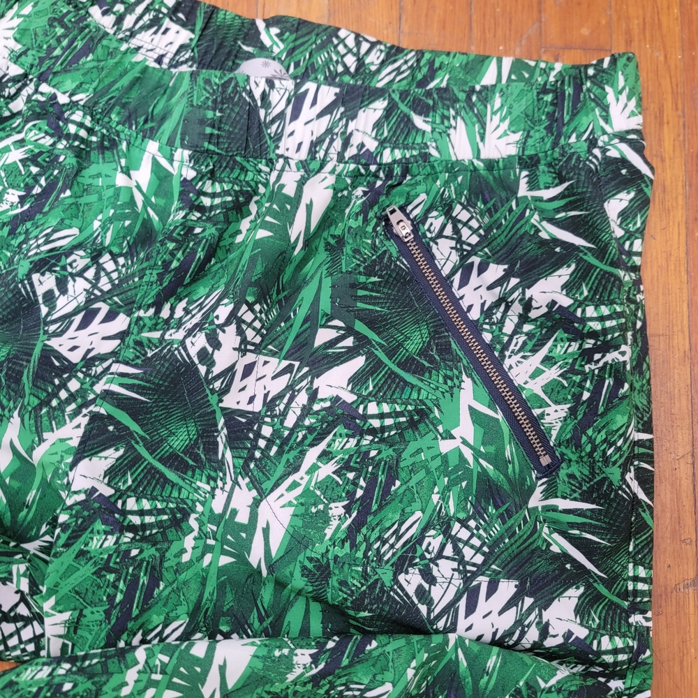 Athleta Tropical Green Joggers 14 - Picture 2 of 3